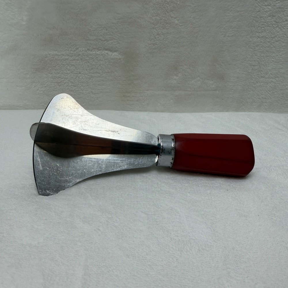 VTG‎ Corona Red Bakelite Handle 4 Blade Manual Food Chopper Stainless Steel MCM